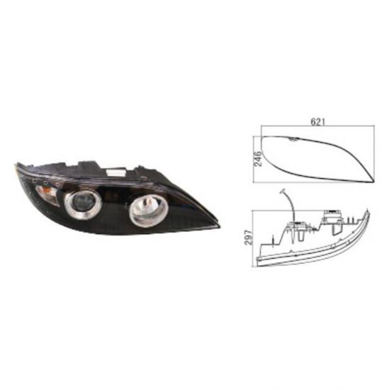  Higer Bus front headlight.